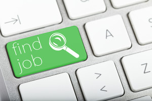 "Find Job" button with a magnifying glass on a keyboard.