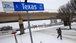 Texas -- snow in Richardson