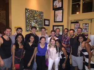 Emory residents at an August happy hour