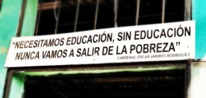 Spanish education sign