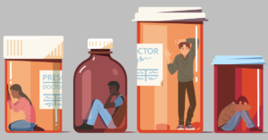 people inside prescription bottles